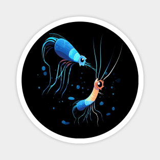 Blue Shrimp Fathers Day Magnet